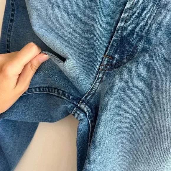 Lois Medium Wash River High Retro Straight Jeans, Size 31" L-32 - Picture 8 of 16